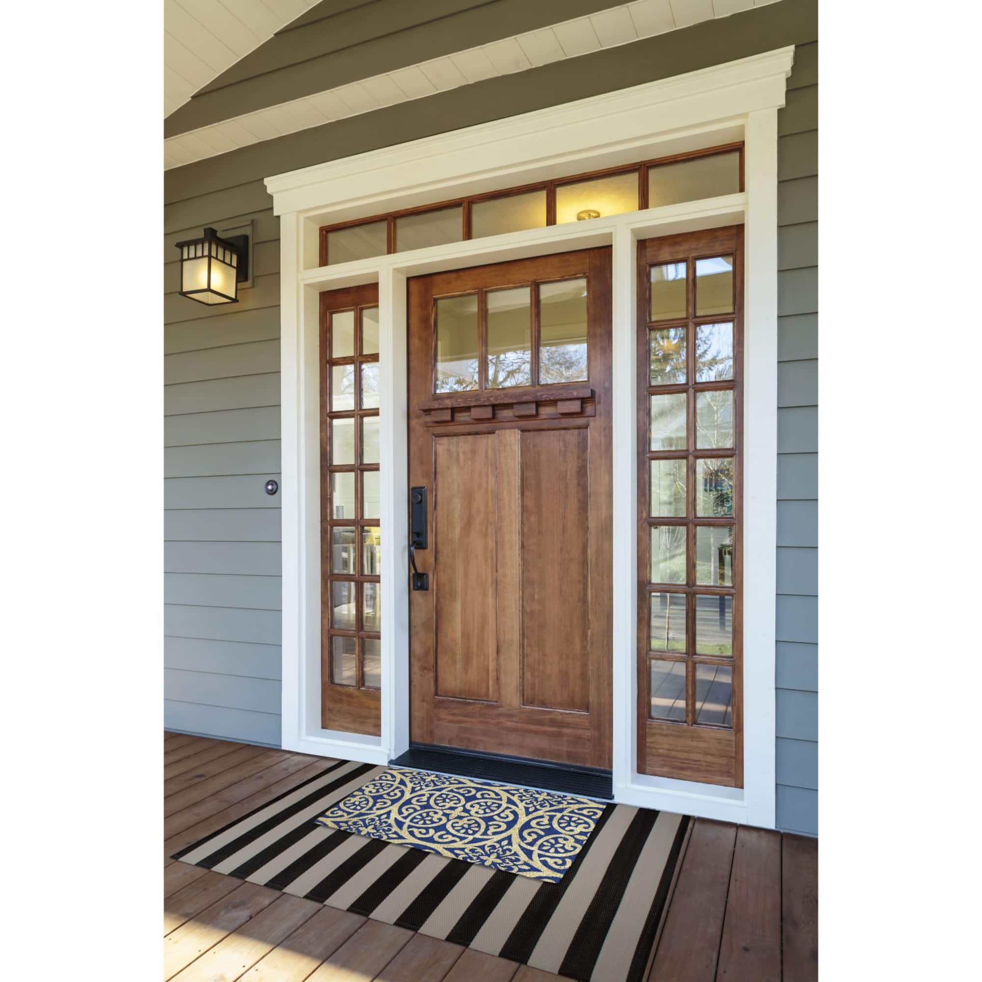 DII® Blue Tunisia Scroll Doormat